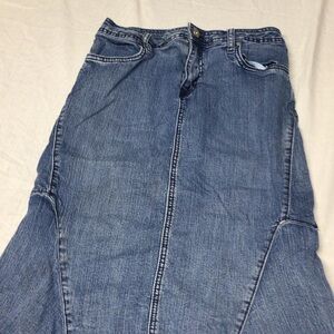 Stylish Blue Flare Women's Jean skirt